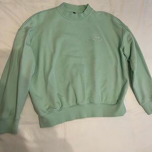 Adanola mint green crew neck sweatshirt